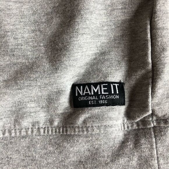 NWOT Name It Cotton Gray sweatshirt - Picture 5 of 8